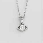 Load image into Gallery viewer, Elegant Skirted Moissanite Pendant Necklace
