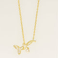 Golden Butterfly Pearl Necklace - PEACORA