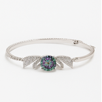 Load image into Gallery viewer, Iridescent Leaf Sterling Silver S925 Bracelet - PEACORA
