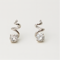 Twist Elegance Crystal Stud Earrings - PEACORA