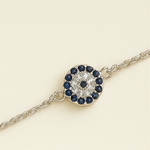 Load image into Gallery viewer, Evil Eye Sterling Silver S925 Bracelet - PEACORA
