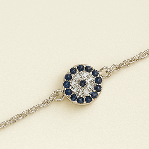 Evil Eye Sterling Silver S925 Bracelet - PEACORA