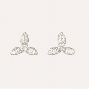 Trillium Diamond Stud Earrings - PEACORA