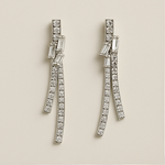 Load image into Gallery viewer, Elegant Diamond Drop Earrings - PEACORA
