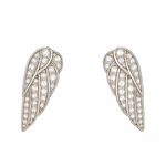 Load image into Gallery viewer, Angelic Diamond Wing Earrings - PEACORA
