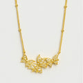 Gold Vermeil Butterfly Cluster Pendant Necklace - PEACORA