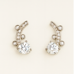 Load image into Gallery viewer, Brilliant Curve Diamond Earrings - PEACORA
