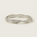 Sculpted Twist Pave Band - PEACORA