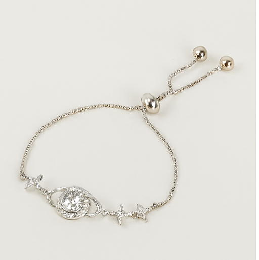 Celestial Orbit Sterling Silver Bracelet - PEACORA