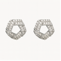 Twisted Knot Diamond Earrings - PEACORA