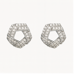 Load image into Gallery viewer, Twisted Knot Diamond Earrings - PEACORA
