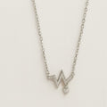 Heartbeat Necklace with Heart Charm - PEACORA
