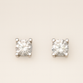 Classic Solitaire Stud Earrings - PEACORA