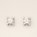 Load image into Gallery viewer, Classic Solitaire Stud Earrings - PEACORA
