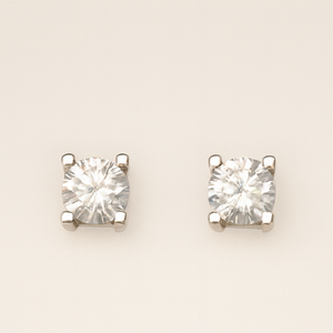 Classic Solitaire Stud Earrings - PEACORA