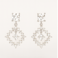 Princess Cut Diamond Drop Earrings - PEACORA