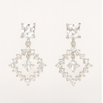 Load image into Gallery viewer, Princess Cut Diamond Drop Earrings - PEACORA
