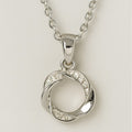 Twist Infinity Circle Pendant Necklace - PEACORA