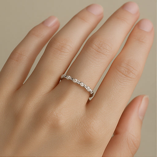 Twisted Eternity Crystal Band Ring