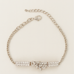 Load image into Gallery viewer, Baguette Cluster Sterling Silver S925 Bracelet - PEACORA
