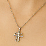 Load image into Gallery viewer, Sterling Silver Angel Pendant Necklace
