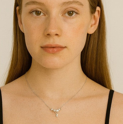 Elegant Pearl & Crystal Universe Necklace