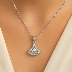 Radiant Fan Pendant Necklace - PEACORA