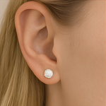 Load image into Gallery viewer, Sparkling Diamond Cluster Stud Earrings - PEACORA
