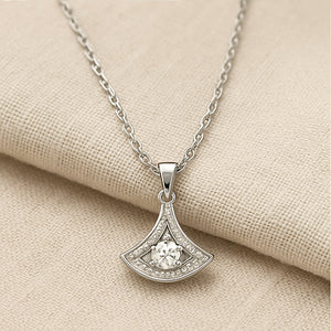 Radiant Fan Pendant Necklace - PEACORA