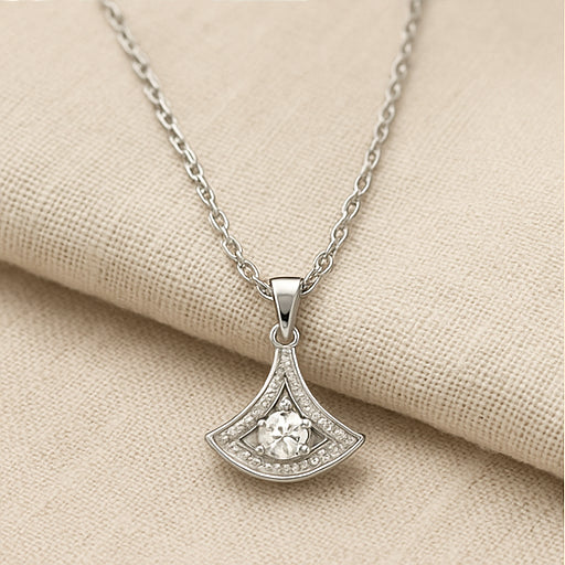 Radiant Fan Pendant Necklace - PEACORA