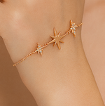 Load image into Gallery viewer, Rose Starburst 14K Gold-Plated Sterling Silver Bracelet - PEACORA
