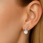 Load image into Gallery viewer, Brilliant Curve Diamond Earrings - PEACORA

