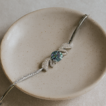 Load image into Gallery viewer, Iridescent Leaf Sterling Silver S925 Bracelet - PEACORA
