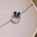 Load image into Gallery viewer, Blue Butterfly Sterling Silver Bracelet - PEACORA
