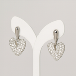 Load image into Gallery viewer, Radiant Heart Drop Stud Earrings - PEACORA
