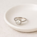 Load image into Gallery viewer, Cushion Halo Classic Moissanite Ring
