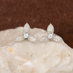 Load image into Gallery viewer, Trillium Diamond Stud Earrings - PEACORA
