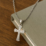 Load image into Gallery viewer, Crystal Cross Pendant Necklace
