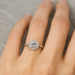 Load image into Gallery viewer, Victorian Halo Moissanite Ring
