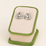 Load image into Gallery viewer, Triangular Baguette Diamond Earrings - PEACORA
