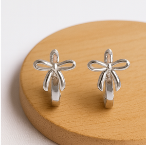 Delicate Bow Knot Stud Earrings - PEACORA