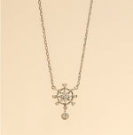 Load image into Gallery viewer, Sterling Silver Crystal Snowflake Necklace
