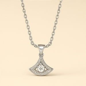 Radiant Fan Pendant Necklace - PEACORA