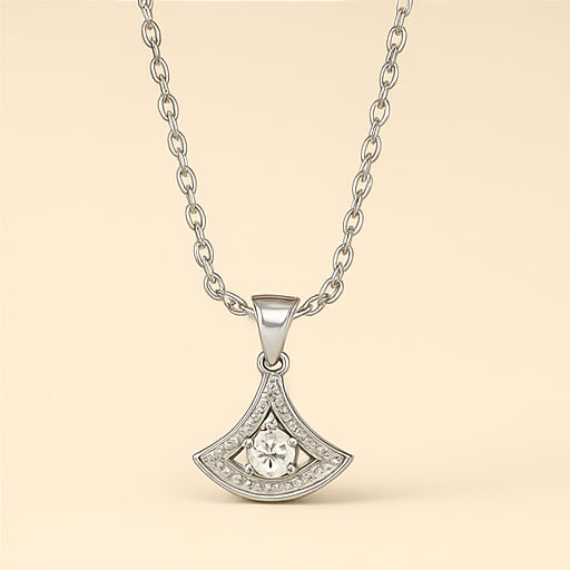 Radiant Fan Pendant Necklace - PEACORA