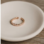 Load image into Gallery viewer, Rose Gold Tone Adjustable Eternity Ring
